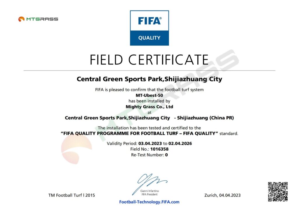 certificato fifa 50mm