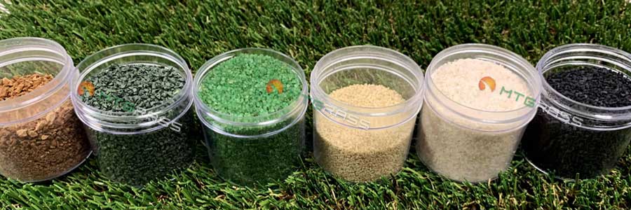 types of artificial grass materials