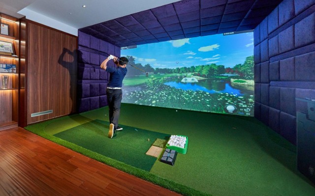 commercial golf simulator turf system