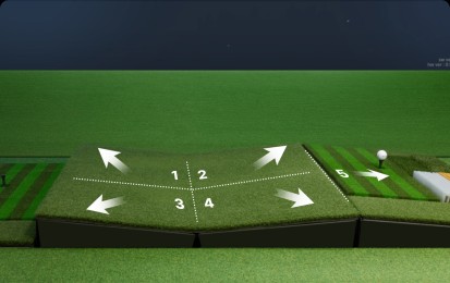 simulator hitting mat system packages
