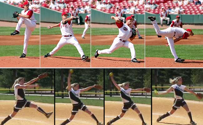softball vs baseball pitching